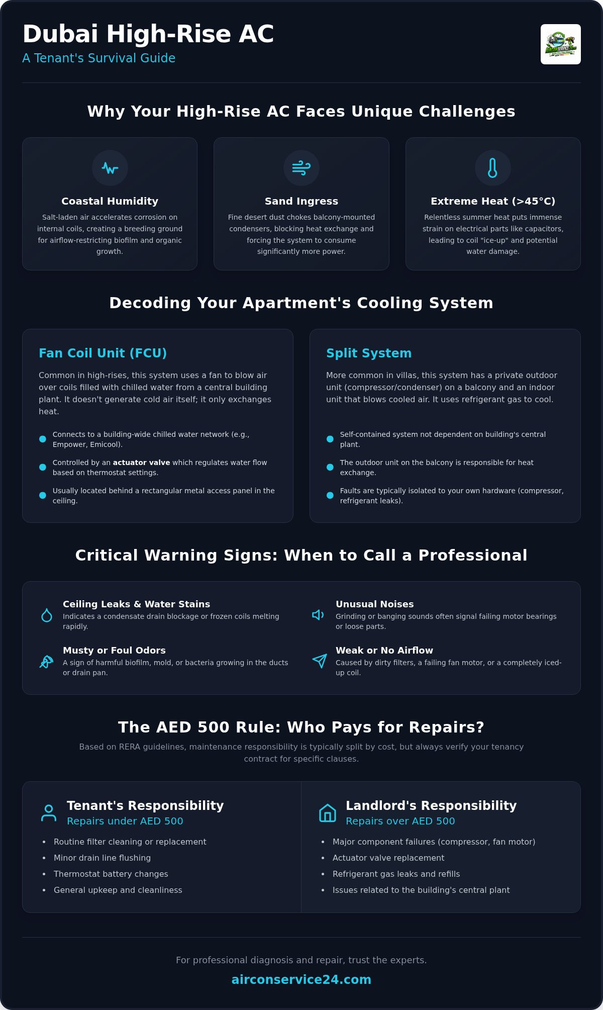 Dubai Apartment AC Repair Guide: High-Rise Living