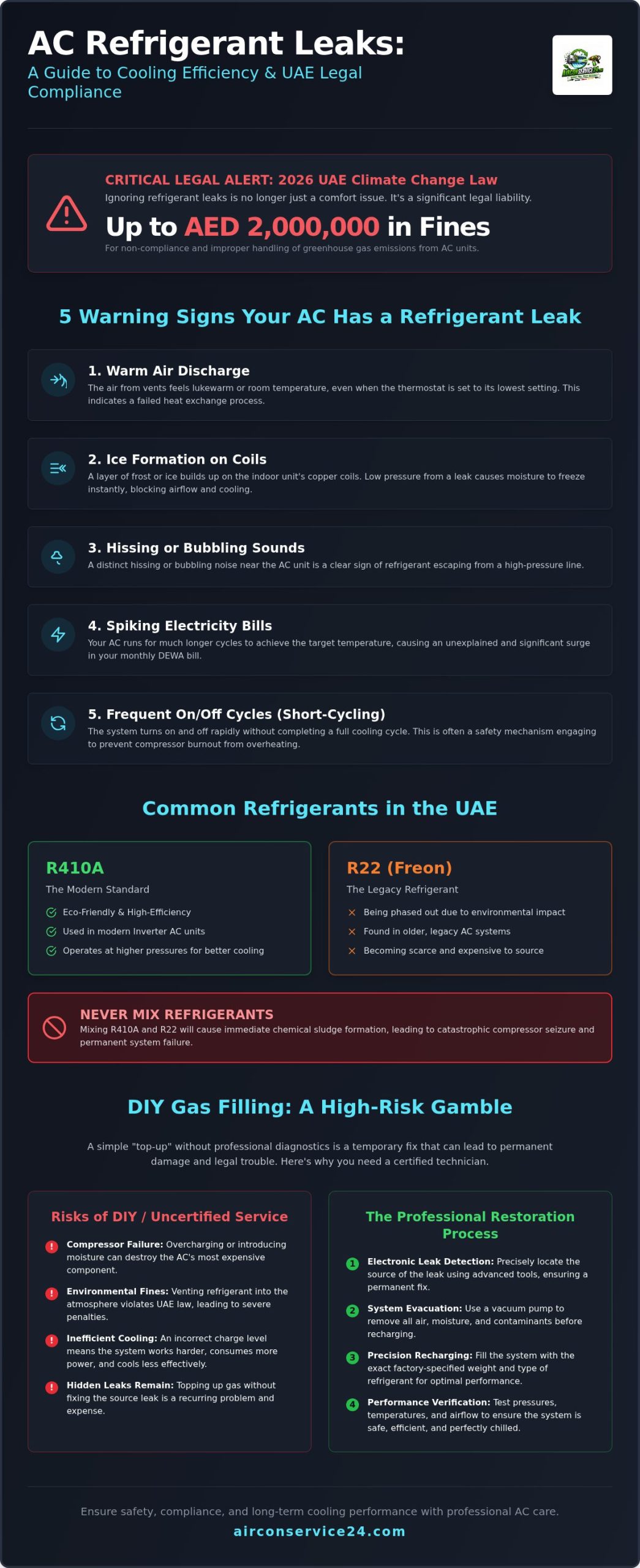 Professional AC Gas Filling Service UAE: Restoring Precision Cooling in 2026
