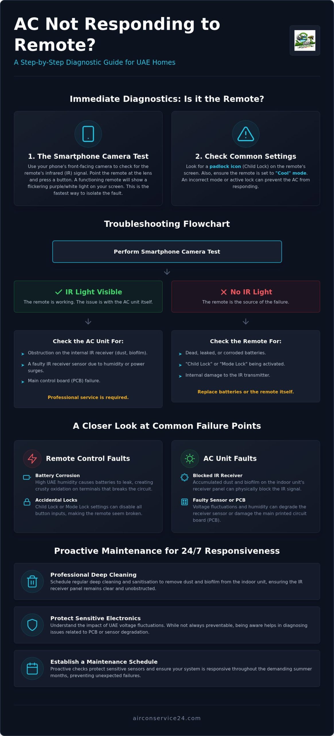 AC Not Responding to Remote Control? Professional Troubleshooting Guide 2026
