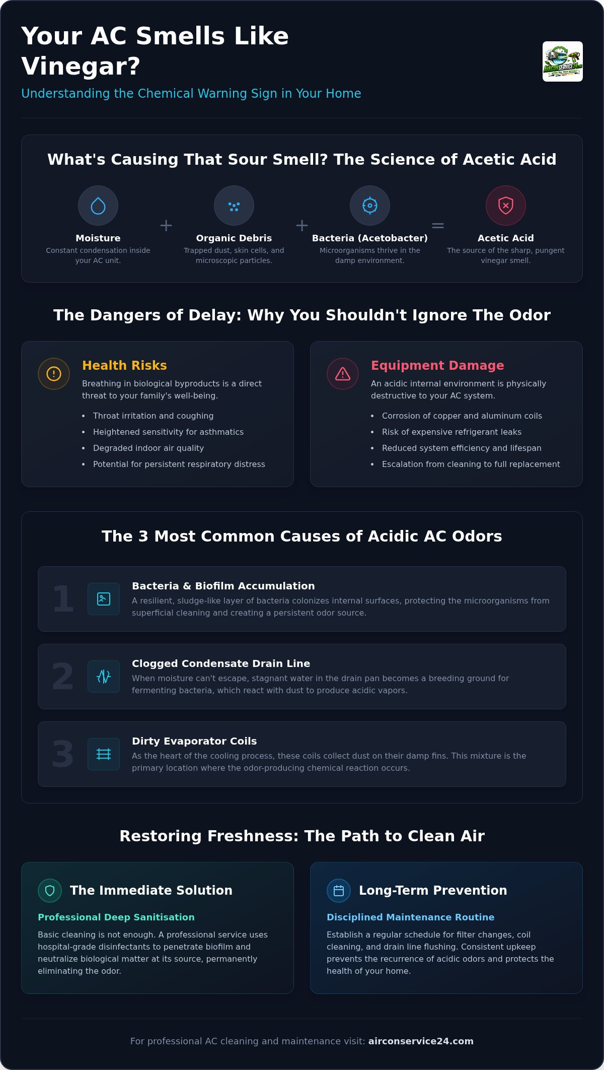 Why Your AC Smells Like Vinegar: Causes, Risks, and Solutions